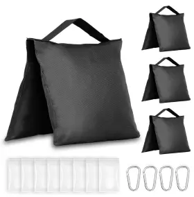 Evekea 762736908028 4 Packs Sandbags Weight Bag Photo Studio Bags For Light Stand Video E