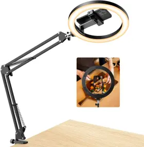 Evershop 313097762714 Upgrade Ring Light Overhead Phone Mount Selfie With Stand A