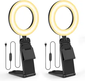 Evershop 744110758290 2packs-ring Light For Computer Laptop Video Conference Lighting Kit Zoom Mee