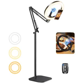 Evershop F-621c Magnetic Ring Light With Stand Tripod For Iphone 10 Inch Overhead Camera Mount