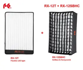 Rx-12sbhc Falconeyes Falcon Eyes Rx-12t 34w Flexible Led Panel Softbox Honeycomb Grid Video Light