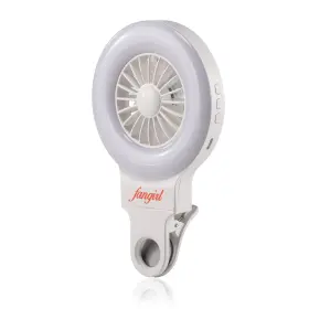 Fangirl 198715934601 2-in-1 Clip On Fan And Selfie Ring Light
