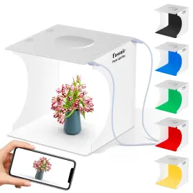 Lb08 Fasonic Portable Mini Photo Studio Light Box For Photography Foldable Pvc Shooting Te