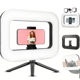 Ym002 Feelso Handheld Led Fill Ring Light Smartphone Stabilizer Lamp