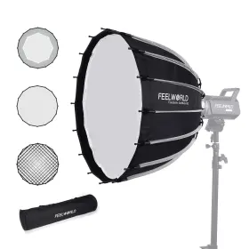 V2-of-us Feelworld Fsp60 V2 60cm 23.6 Inch Portable Parabolic Softbox For Fl125d Fl125b Fl225d F