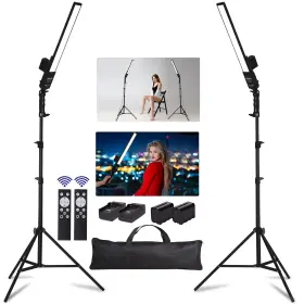 Bh400-2m Feifanteam Photography Lighting Battery Powered Portable Handheld Wand Dimmable Led Stu