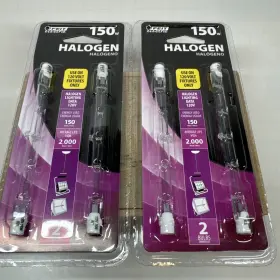 Bpq150t3 Feit Electric 2 Packs Halogen Light Bulb 150 Watts For 120 Volt Fixtures