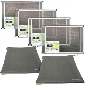 Fenestrelle 313052128135 20 Inch X 28 4 Expandable Fiberglass Window Screens And Storage Bags Adjusta