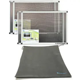 84020-2-rt Fenestrelle 20 Inch X 28 Two Expandable Fiberglass Window Screens And Storage Bag To Or