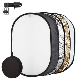 Fiewszihu 619470386370 Photo Light Reflector 24x36 Inches/ 60x90 Cm 5 In 1 Diffuser Photography Coll