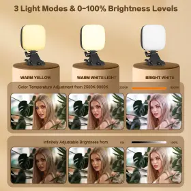 Figifidia 789344932450 80 Selfie Light For 2000mah Portable Led 3 Modes 0-100% Brightne #3