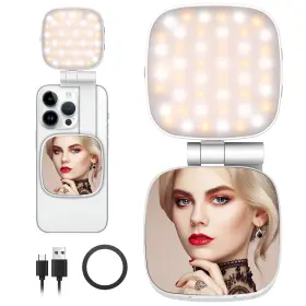 700lx Fjheperpoo 607603360014 Magnetic Selfie Light Compatible For Magsafe Iphone Cri 95 700lx/0.3m Foldi