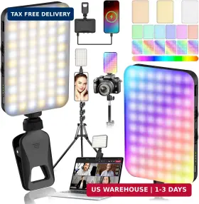 Fjheperpoo 607603360748 Portable Led Selfie Light Clip Rechargeable For Phone Webcam Makeup