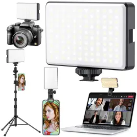 Vl-60bi Fjheperpoo Portable Selfie Light For Iphone 98 Led Rechargeable Phone Fill Lights Ring