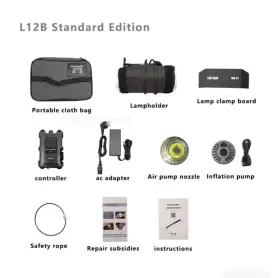 L12b Flynoodle Automatic Inflating Gas Programmable Led Lighting With Many Modes #2