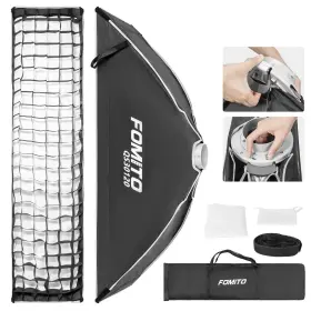 Fmt-qs-30120w Fomito Enusa 12 Inch X47 /30x120cm Rectangular Softbox Quick Release Bowens Mount With