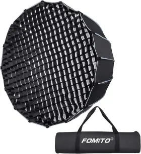 Fmtled90cm Fomito Parabolic Softbox 35.4 Inch/90cm Quick Setup Deep Soft Box Ii With Honeycomb
