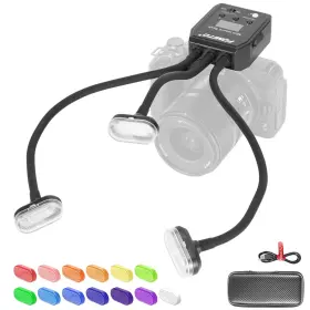 K202 Fomito Flexible Led Macro Ring Flash Light With 13 Color Filters Digital Dis