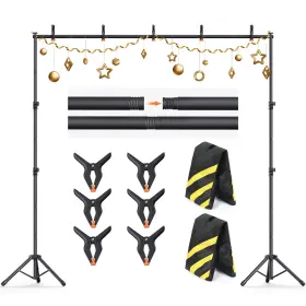 Backdrop01 Forlogic Backdrop Stand Kit 10x8ft Adjustable Photography Support System