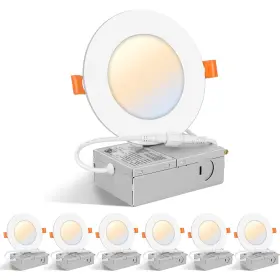 4nch-5cct-aaa Fort Led Recessed Lighting 4 Inch With J-box 5cct 2700k/3000k/4000k/5000k/60