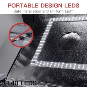 Fositan 680577495876 Photo Light Box Upgrade 8 Backdrops Studio 20 Inch /50cm Adjustable Br #3