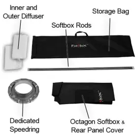 Fotodiox 847372001644 Strip Box Softbox 12 Inch X80 With Speedring And Eggcrate 2x2x1.5 Grid #2