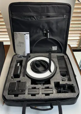 C-318rl Fotodiox Bi-color Dimmable Led Ring Light 9.5 Inch Diameter Used Once