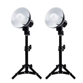 Fovitec 811026026499 2-light Table Top Fluorescent Lighting Kit 6 Reflectors 30w Bulbs A