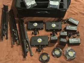Hl-1c Frezzi 3 Hylight High-intensity Led Light Kit With Stands Filters Case