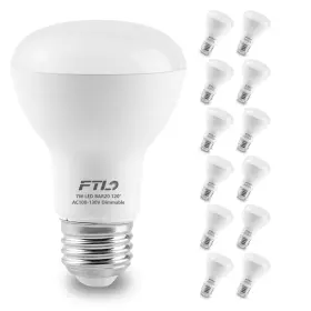 Ft-brw7 Ftl 12-pack Br20 Led Bulb 5000k Daylight White Dimmable Flood Light Bulbs 7w