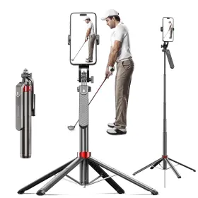 P185-n Fuiczsn 70 Inch Phone Tripod And Selfie Stick For Golf Swing Extendable Cell