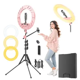 H-18-h-zd-b3 Fyrxznth Ring Light 18 Inch With Stand 55w 6700k Led 63 Tripod Multi-angle Adjusta