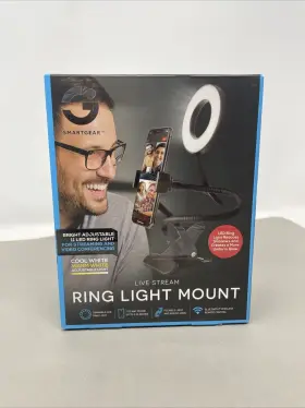 G Smartgear 030698066767 Hands Free Video Live Stream Set Bright Adjustable 11 Led Ring Light