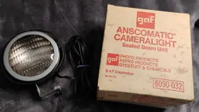 6090-032 Gaf Lr19526 Vintage Anscomatic Camera Light Cameralight In Original Box