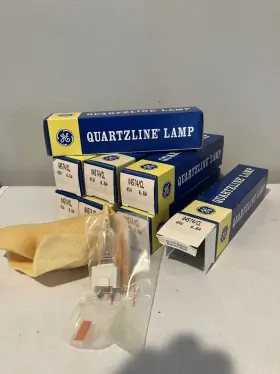 Q45t4 Ge 8 Vintage Q45t4/cl 45w 6.6a General Electric Quartzline Lamp Nos