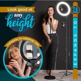 Gearlight 850021168100 12 Inch Led Ring Light Stand And Phone Holder - Selfielight Tripod #3