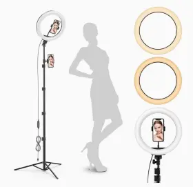 Gearlight 850021168100 12 Inch Led Ring Light Stand And Phone Holder - Selfielight Tripod