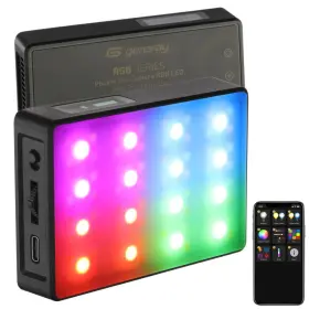 Gazrgbcp425px Genaray Compact Rgb Led Light Panel 2800-8000k App Control With Fx And Battery