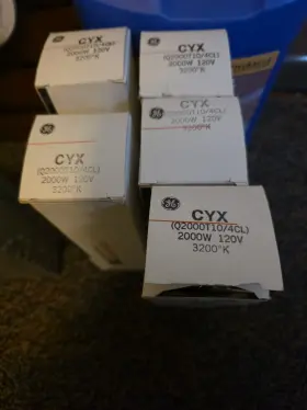 Cyx-q2000t10 General Electric Cyx-q2000t10/4cl X5 Cyx Stage/studio Quartzline Lamp/bulb 2000w