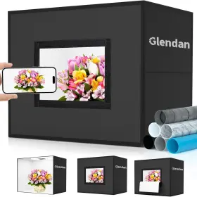 Glendan 313024835856 Light Box Photography 20 Inch X 16 Portable Professional Photo Studio Ligh