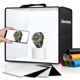 Gld-0025 Glendan 10 Inch X10 Light Box With 88 Led Lights 6 Backdrops And Diffuser For Photography