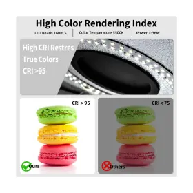 Gld-4040 Glendan Light Box Photography 16 Inch X16 Portable Photo With 112 Led #3
