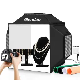 Gld-rgx-40 Glendan Photo Studio Light Box Photography 16 Inch X16 Portable With 480 Led L