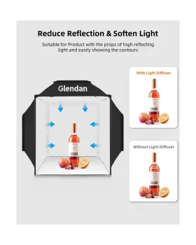 Gld-rgx-50 Glendan Upgrade Light Box And Soft 20 Inch X20 Professional Portable Photo #3