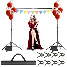 B2030 Gloshooting Backdrop Stand 10x7ft Wxh Photo Background Adjustable Support Kit Wit
