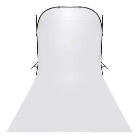 Cb-816-w Glow Super Collapsible Background - 8 X 16ft White #cb-816-w