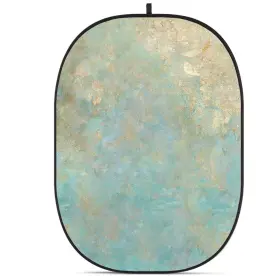 Cba-pf0005 Glow 5x6.5ft Fabric Collapsible Backdrop Floral Painting