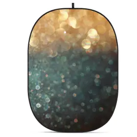 Cba-tb0011 Glow 5x6.5ft Fabric Collapsible Backdrop Bokeh Textured