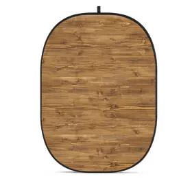 Cba-ww0009 Glow 5x6.5ft Fabric Collapsible Backdrop Wooden Wall