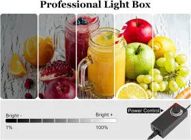 Glzwig 313033417463 Lightbox Glz 24x24 Inch Photo Light Box Shooting Tent Kit With Dimmable And #3